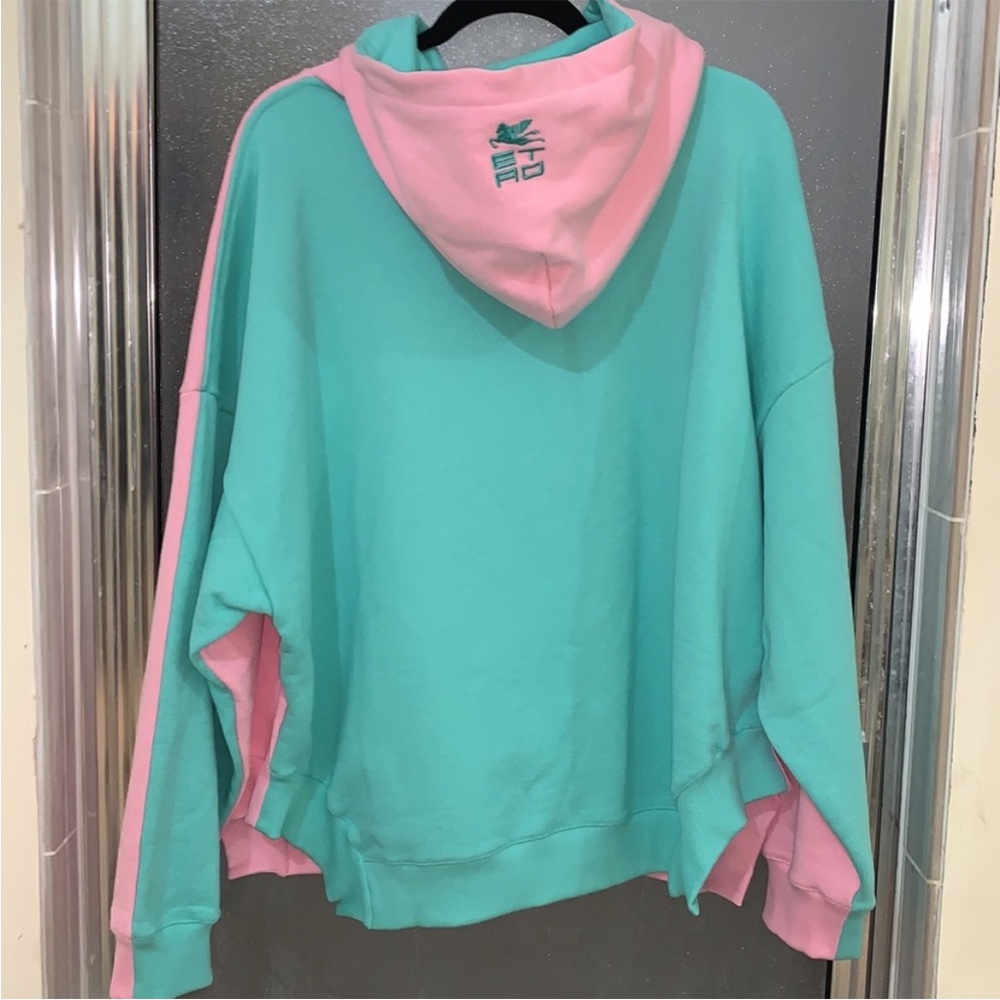 Authentic ETRO colour-block embroidered logo hoodie - Picture 10 of 16